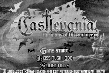Harmony of Dissonance title screen